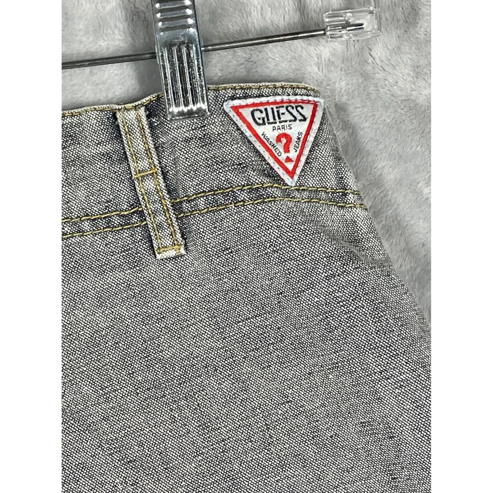 Vintage Guess for Men Georges Marciano Gray High Waist Button Fly Jeans 29